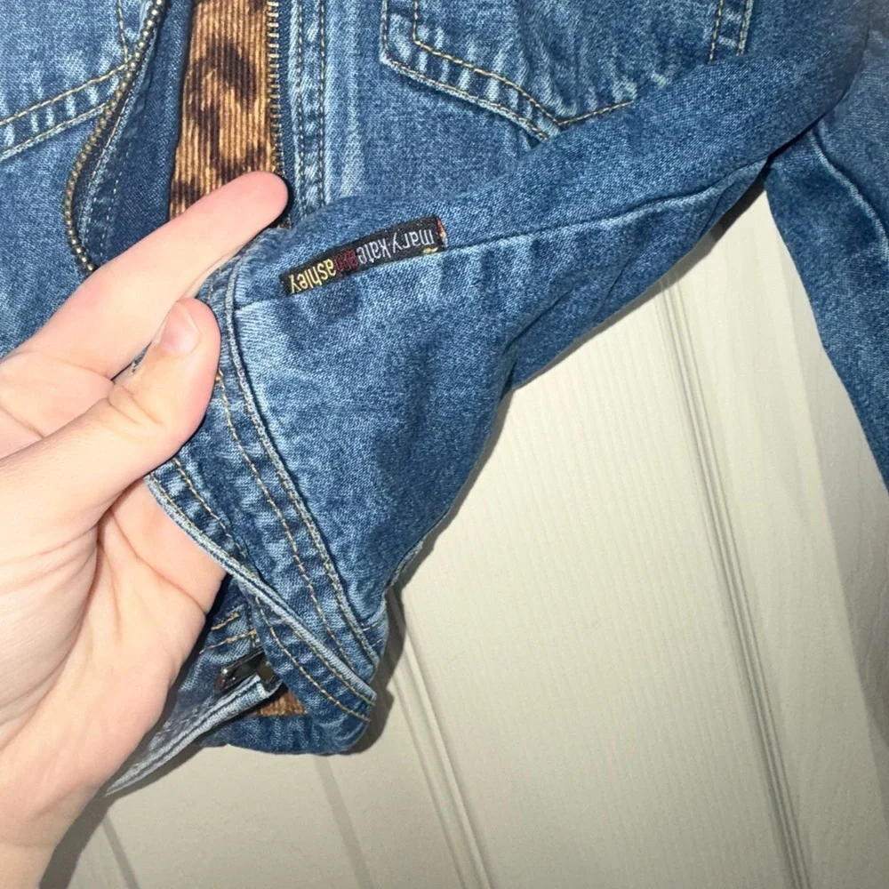 Vintage Y2K Mary Kate & Ashley Zip Up Jean Jacket Girl’s size 6